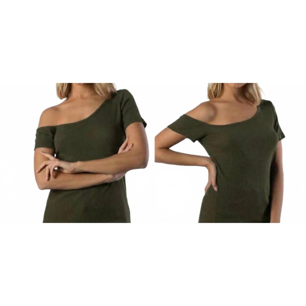 NEW MILA THE LABEL off-shoulder top in army